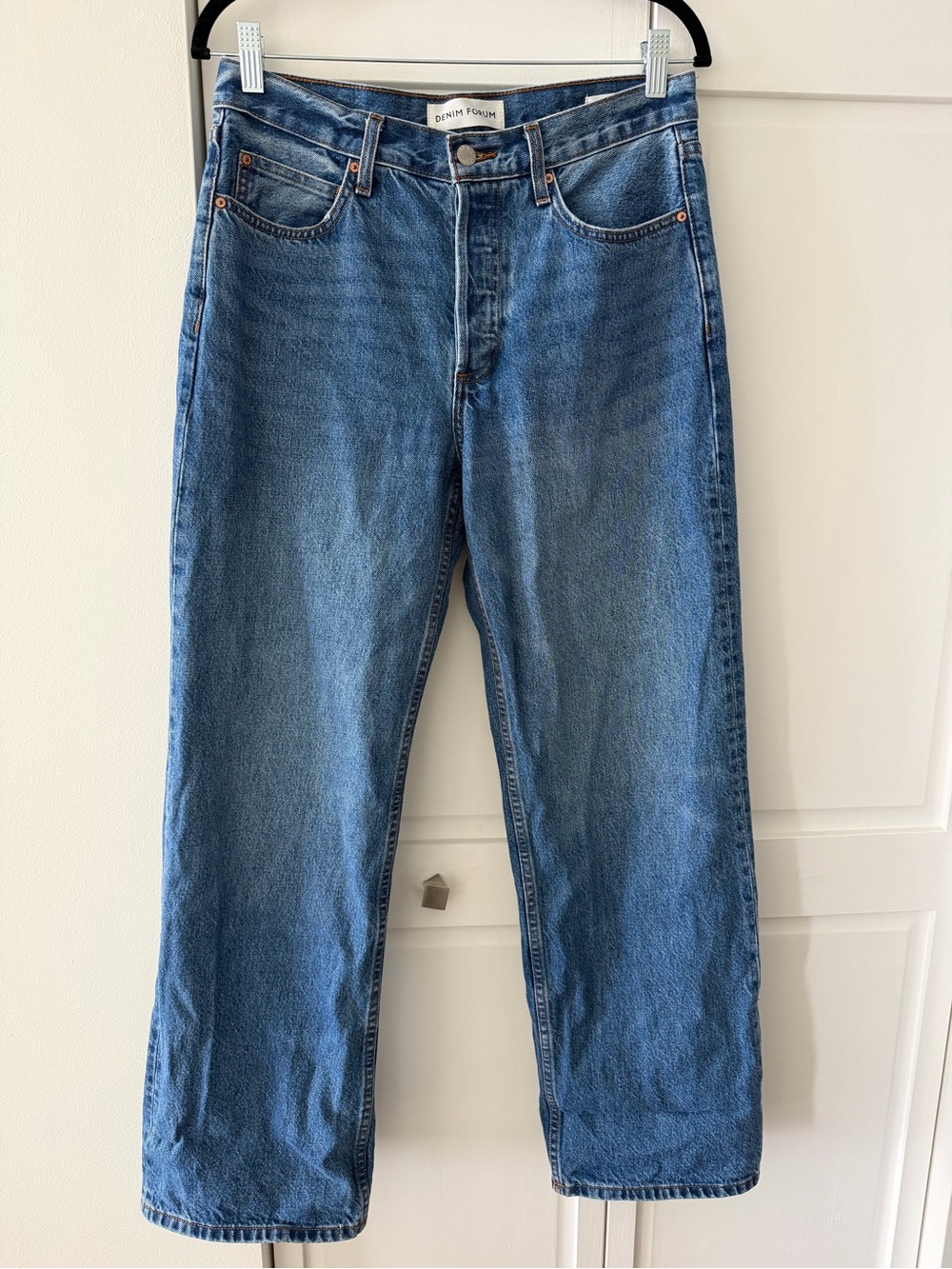 Aritzia Denim Forum The '90s Vintage Lo-Rise Cuffed Straight Jeans 27 NWOT